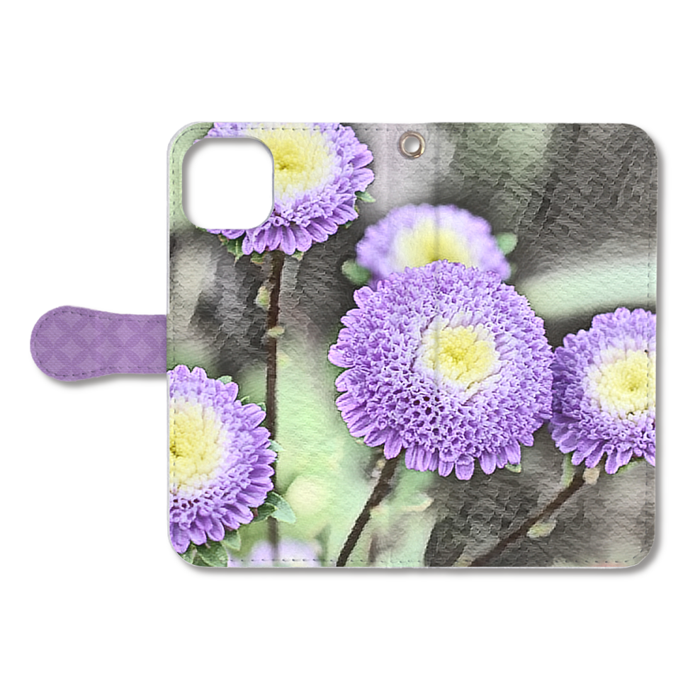 FLOWER JAPAN 8 手帳型ベルト付きiPhoneスマホケース sq-ip-0029